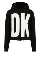 Pulóver | Cropped Fit DKNY Kids 	fekete	